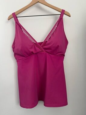 Ruby Ribbon Size 16 Swim Tankini Magenta Pink Beach Vacation
